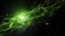 Majestic Green Nebula Illumination in Deep Space