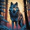 Majestic Grey Wolf: A Portrait of Nature\'s Apex Predator