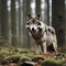 Majestic Grey Wolf: A Portrait of Nature\'s Apex Predator