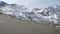 Majestic Grossglockner Mountain Road in Austria, snow covered sharp peaks of the alpine mountains. POV shot of most