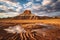 Majestic High Desert Mesas and Cloud-Streaked Horizon