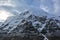 Majestic Himalayan Mountains on the way to Kangchenjunga base camp, Nepal