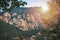 The majestic Huashan mountain in China