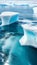 Majestic Iceberg in Crystal Clear Waters illustration Artificial Intelligence artwork generated