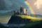 a majestic Irish castle on St. Patrick\\\'s Day