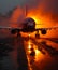 A Majestic Jetliner on an Expansive Airport Runway