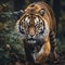 Majestic Jungle Tiger: Captivating Portrait