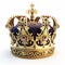 Majestic king or queen royal crown. Generative AI