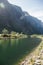 majestic lake and mountains in Gudvangen