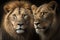 Majestic Lions in Photorealistic Art. Perfect for Posters and Wallpapers.