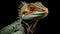 Majestic Lizard Portrait: A Reptilian Marvel in the Depths