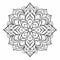 Majestic Mandala Flower Coloring Pages With Abstract Simplicity