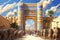Majestic March: Procession Through Babylon\\\'s Ishtar Gate