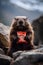 Majestic Marmot: A Mountain Portrait - generative ai