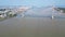 Majestic Marvel: Aerial Views of Tien Giang\\\'s Rach Mieu Bridge and the Mekong River Timelapse