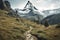 Majestic Matterhorn. A Breathtaking Alpine Landscape . Ai generated