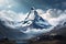 Majestic Matterhorn. A Breathtaking Alpine Landscape . Ai generated