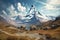 Majestic Matterhorn. A Breathtaking Alpine Landscape . Ai generated