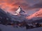Majestic Matterhorn\\\'s Alpine Dawn