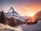 Majestic Matterhorn\\\'s Alpine Dawn