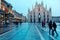 Majestic Milan Cathedral Duomo di Milano & Piazza del Duomo in evening light, Milan, Italy