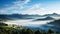 Majestic Misty Mountains: A Serene Nature Scene