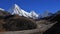 Majestic mount Pumori in autumn