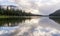 Majestic mountain lake in Manning Park, British Columbia, Canada.