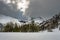 Majestic mountain peaks in the Alps