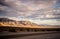 Majestic mountain peaks under the sunset in Death Valley