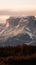 Majestic mountain range in Torres del Paine national park, Magallanes region, Chile