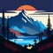 Majestic Mountain Vistas - Unique Vector Art Collection