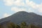 Majestic mountains rising toward the blue sky