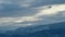 Majestic Mountains Top With Clouds And Rocks And Some Snow. Mountains In Spring Or Summer. Timelapse.