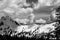Majestic Mountainscape in Dramatic Black and White