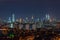 Majestic night view of downtown Kuala Lumpur, Malaysia