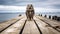 Majestic Owl Perched On Weathered Pier