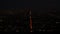 Majestic panorama of downtown Los Angeles at night