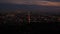 Majestic Panorama of Downtown Los Angeles At Sunset