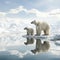 Majestic Polar Bear Roaming the Arctic Ice - Wildlife Photography Capturing the Vulnerable Beauty in its Frozen Habitat,
