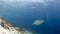 Majestic reef manta with attendant cleaner fish