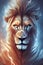 Majestic Roar: Digital Lion Artwork Ensemble