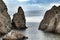 Majestic rocks in the Mediterranean Sea