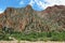 Majestic rocky redish mountains in Swartberg pass