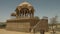 A majestic royal cenotaph in jaisalmer