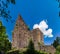 Majestic ruins of medieval castle Birkenfels, Alsace