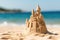 A Majestic Sand Castle. Generative AI.