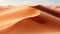Majestic sand dunes ripple in Africa arid climate generated by AI
