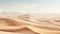 Majestic sand dunes ripple in the arid African heat generated by AI