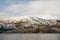 Majestic scene of Patagonian fjords surrounded by towering mountains